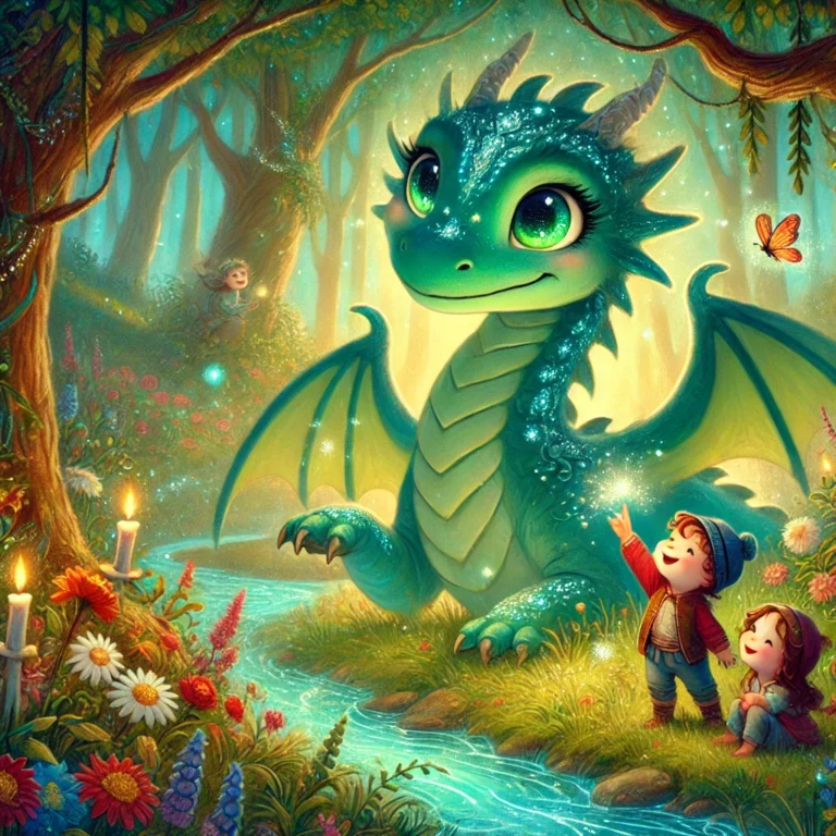 O Drakos me ta Smaragdennia Matia